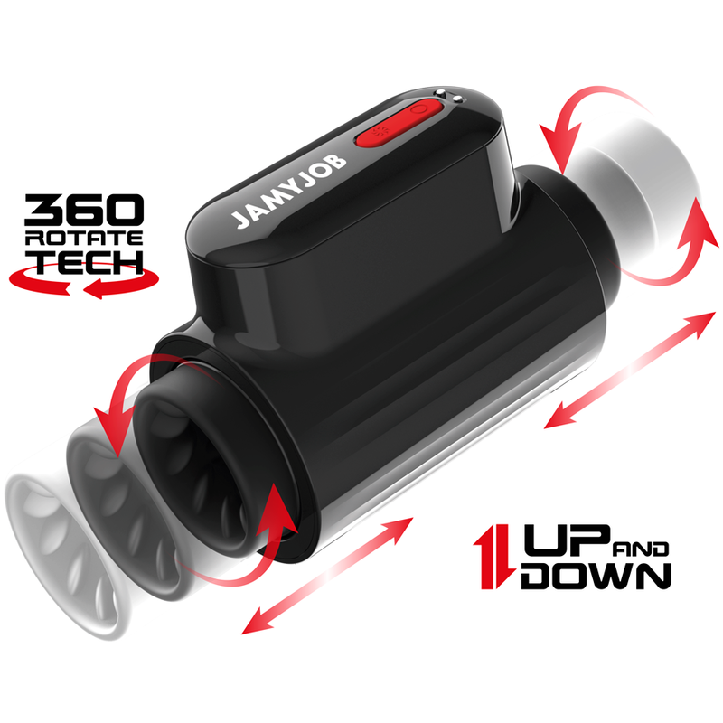 Masturbateur Masculins Sex Toys avec 10 Modes Télescopiques & Rotation Et Succion, Automatique Masturbâteur Homme Mains Libres Vibration 3D Silicone, Sex Toýs Homme