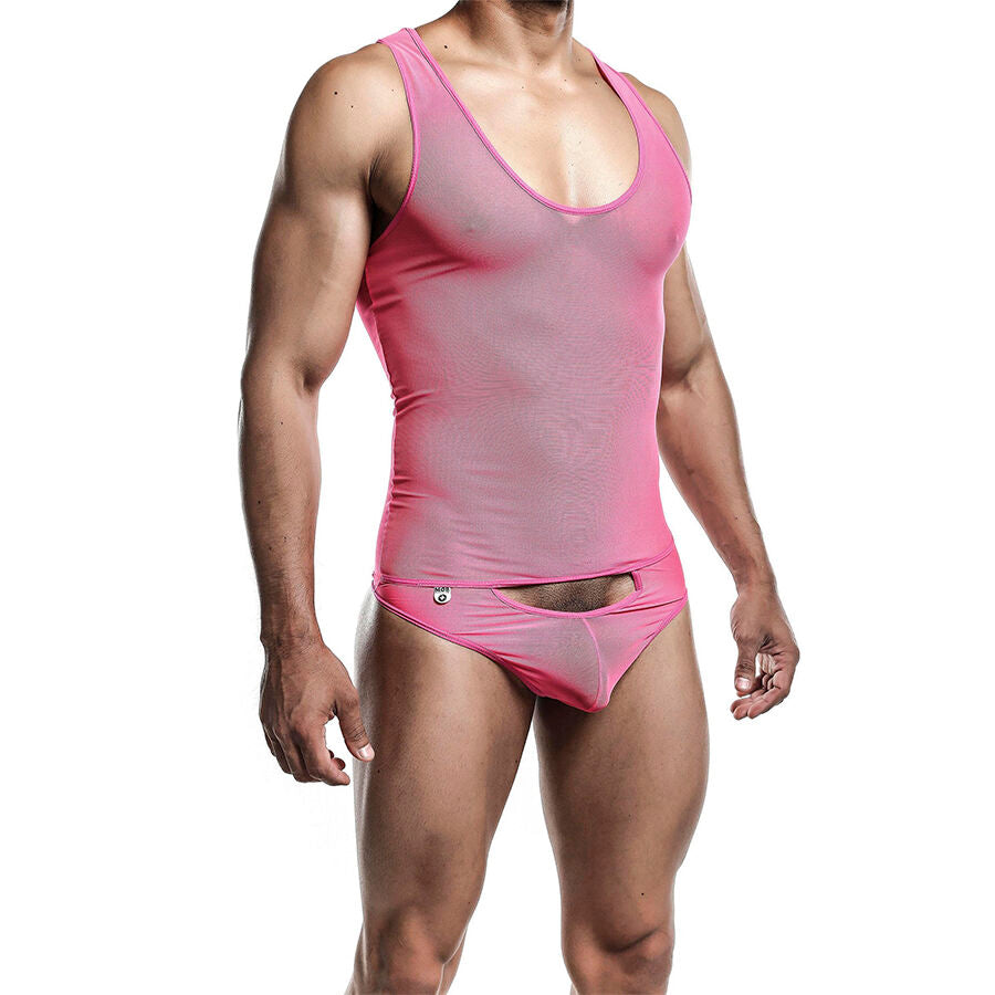 MOB - TRANSPARENT PINK BODYSHEER SIZE S/M