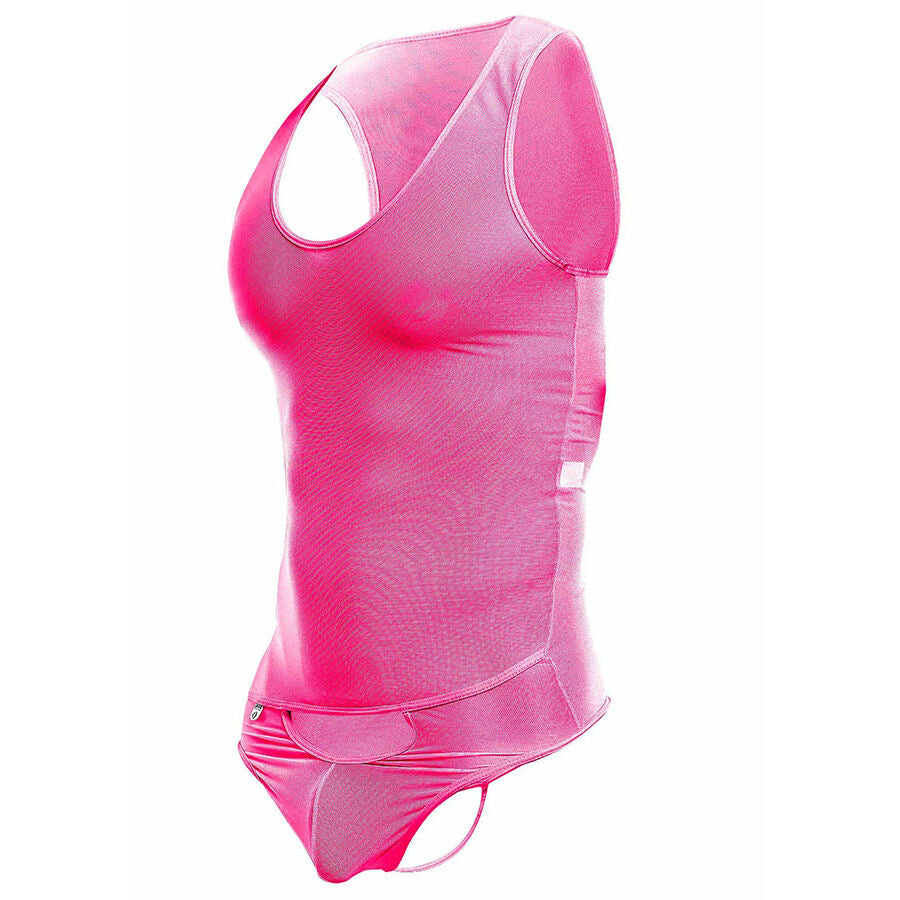 MOB - TRANSPARENT PINK BODYSHEER SIZE L/XL