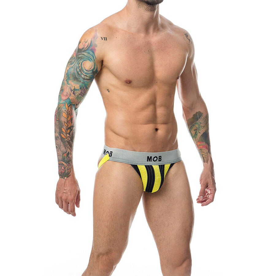 MOB - CLASSIC STRIPE JOCK YELLOW SIZE XL