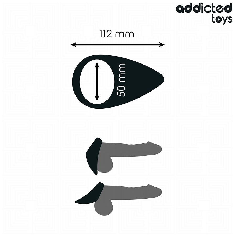 ADDICTED TOYS - TEAR SHAPED PENIS RING