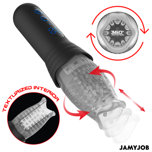 JAMYJOB - SPINJOB 2.0 MASTURBATOR WITH THRUSTING AND ROTATION